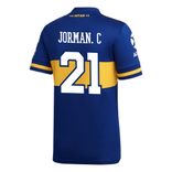 Camiseta-Infantil-Titular-de-Juego-Boca-Jrs-20-21-Personalizado---21-JORMAN-C.