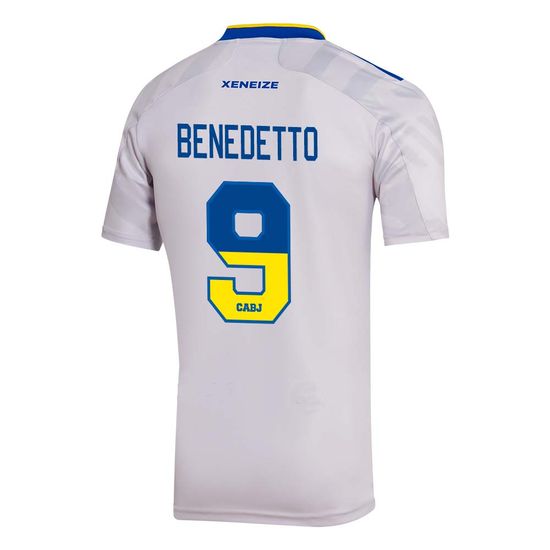 Camiseta-Alternativa-Boca-Jrs-21-22---NIÑO-personalizado---9-Benedetto
